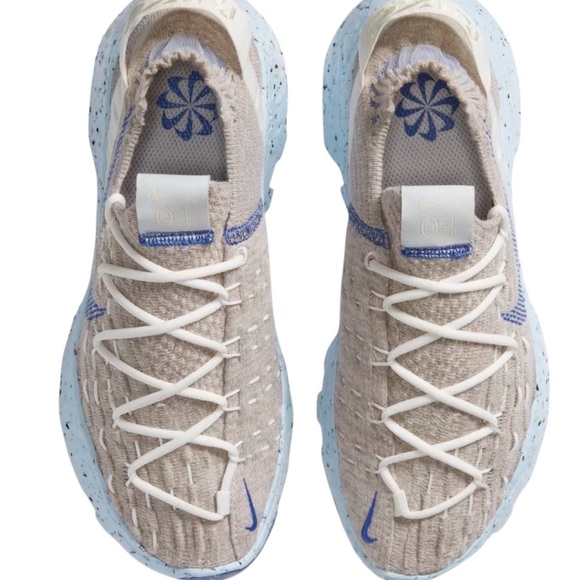 Nike Shoes Space Hippie 04 Sneakers Sail Astronomy Blue Beige Womens Size 7 Gym - Picture 7 of 13